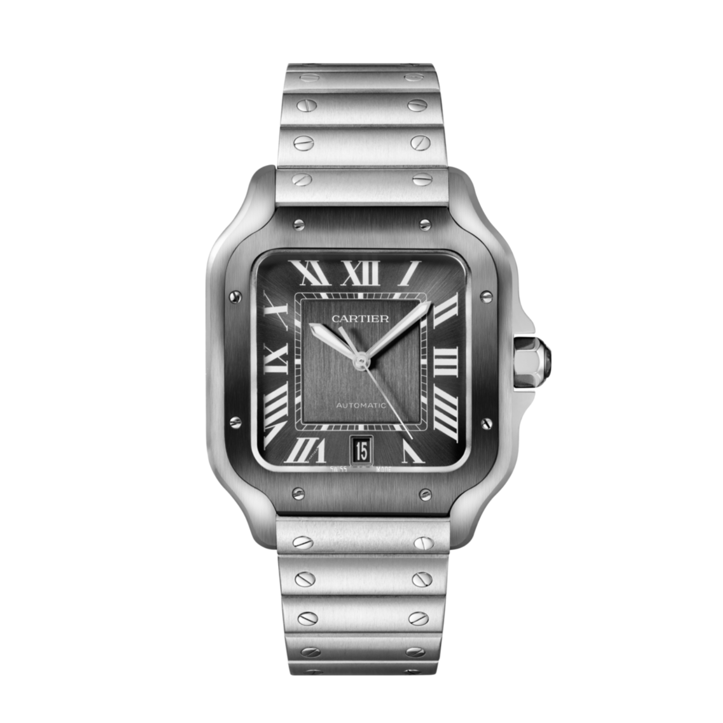 Resim SANTOS DE CARTIER - ADLC & STEEL AUTOMATIC LARGE