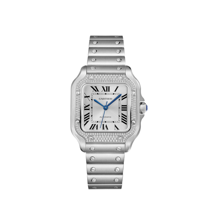 Resim SANTOS DE CARTIER - STEEL AUTOMATIC MEDIUM