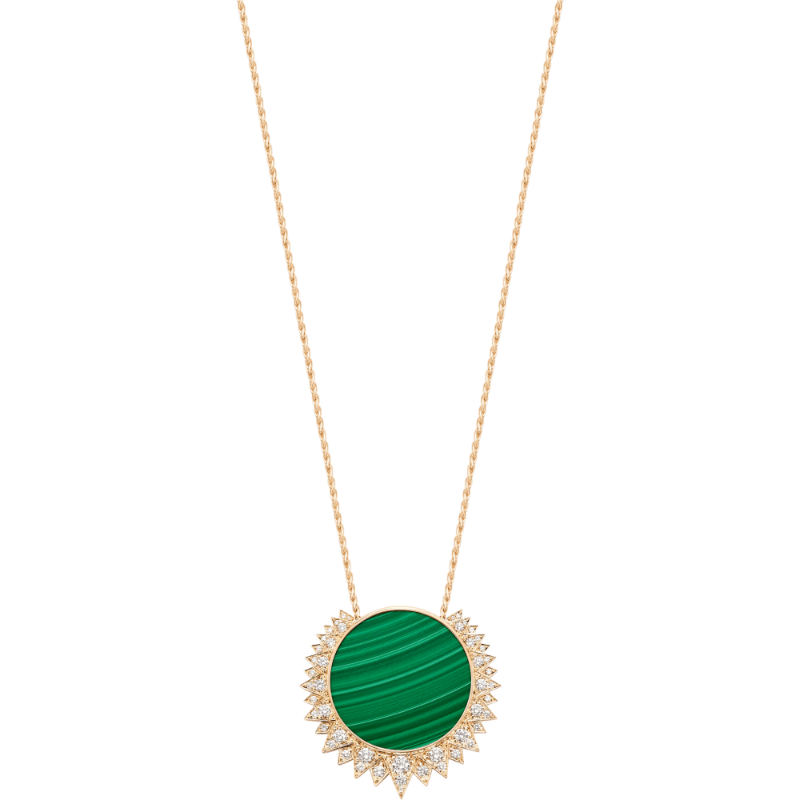 Resim PIAGET Rose Gold Malachite Diamond Pendant