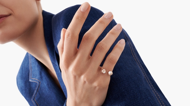 Resim Piaget Medium model - Rose Gold Diamond Ring