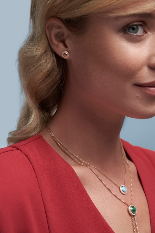 Resim Piaget Rose Gold Diamond Earrings