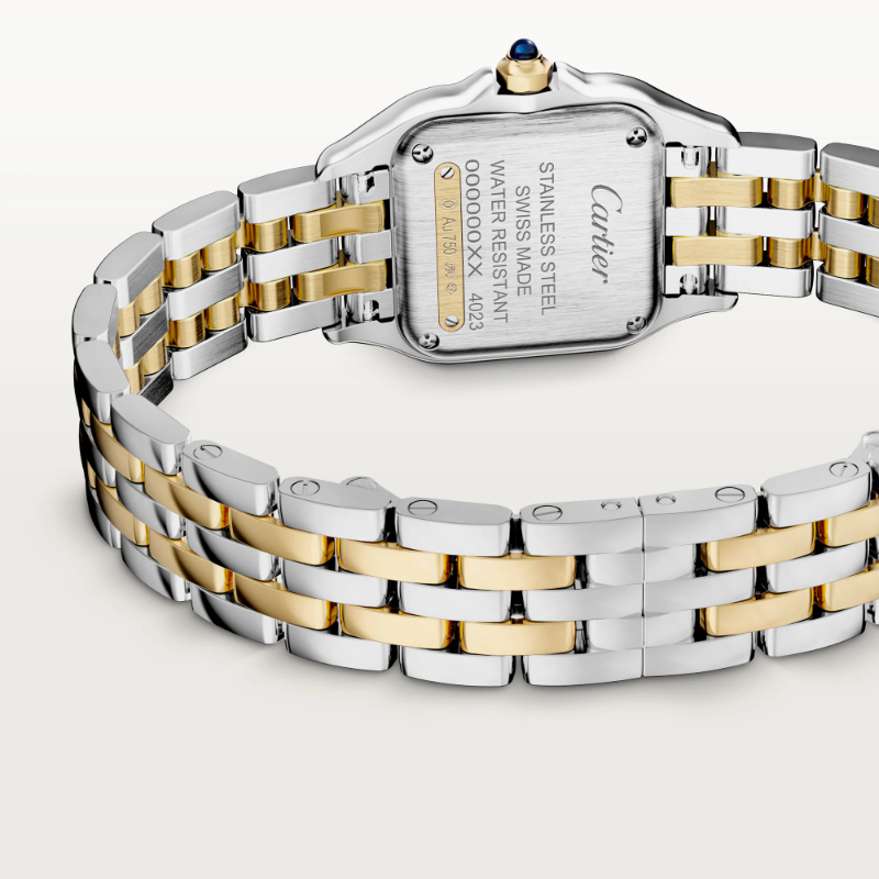 Picture of PANTHÈRE DE CARTIER - GOLD AND STEEL QUARTZ SMALL