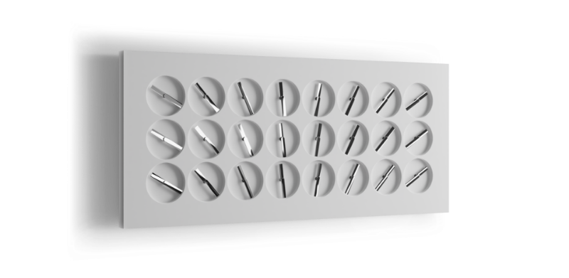 Picture of ClockClock 24 – White Sterling