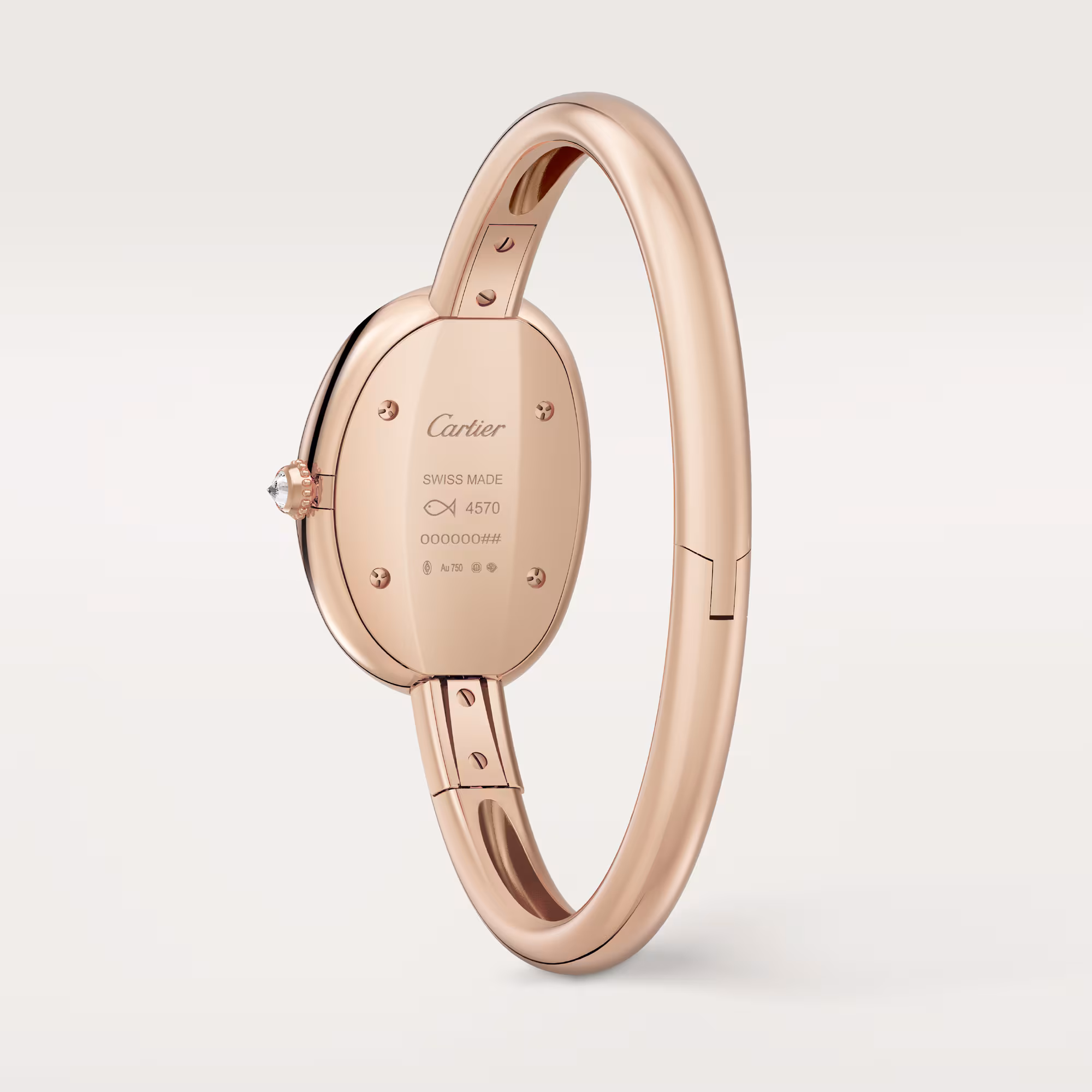 Resim BAIGNOIRE WATCH ROSE GOLD -  (SIZE 16) SMALL