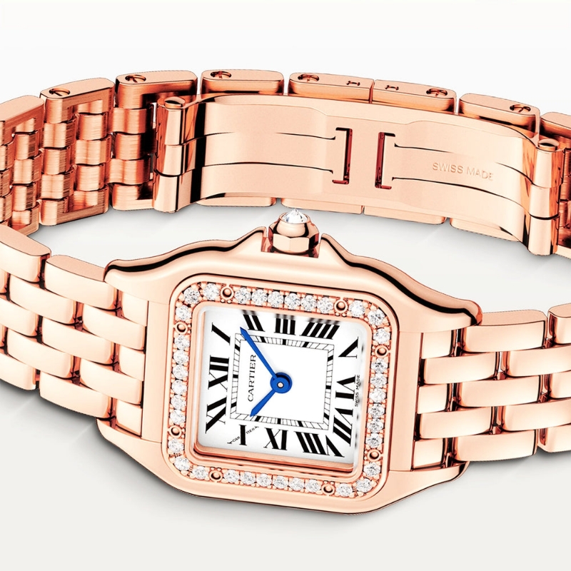 Picture of Panthère de Cartier Small 18ct Rose Gold Diamond Set