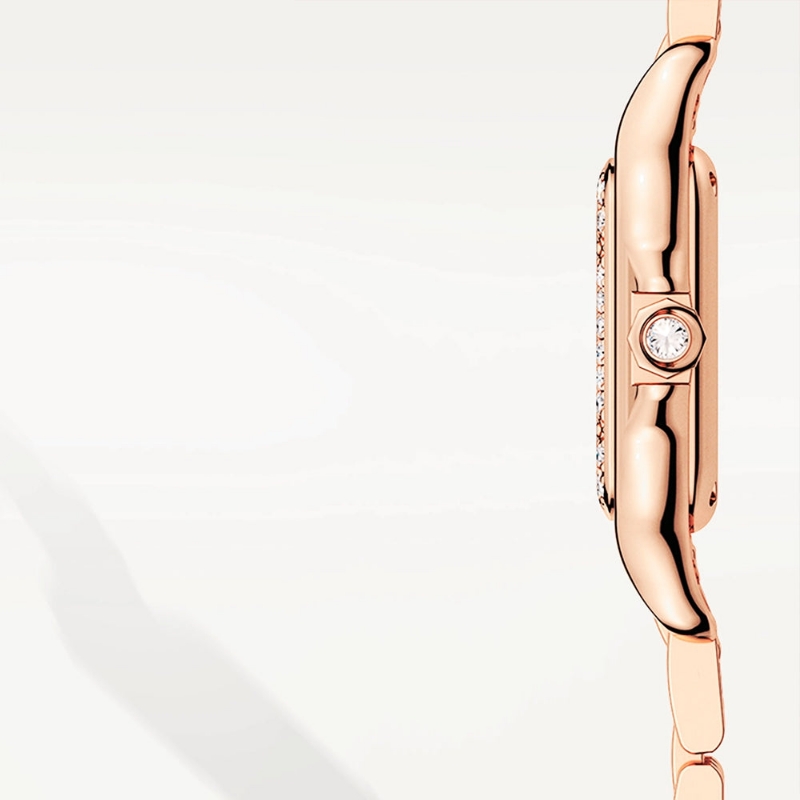 Picture of Panthère de Cartier Small 18ct Rose Gold Diamond Set