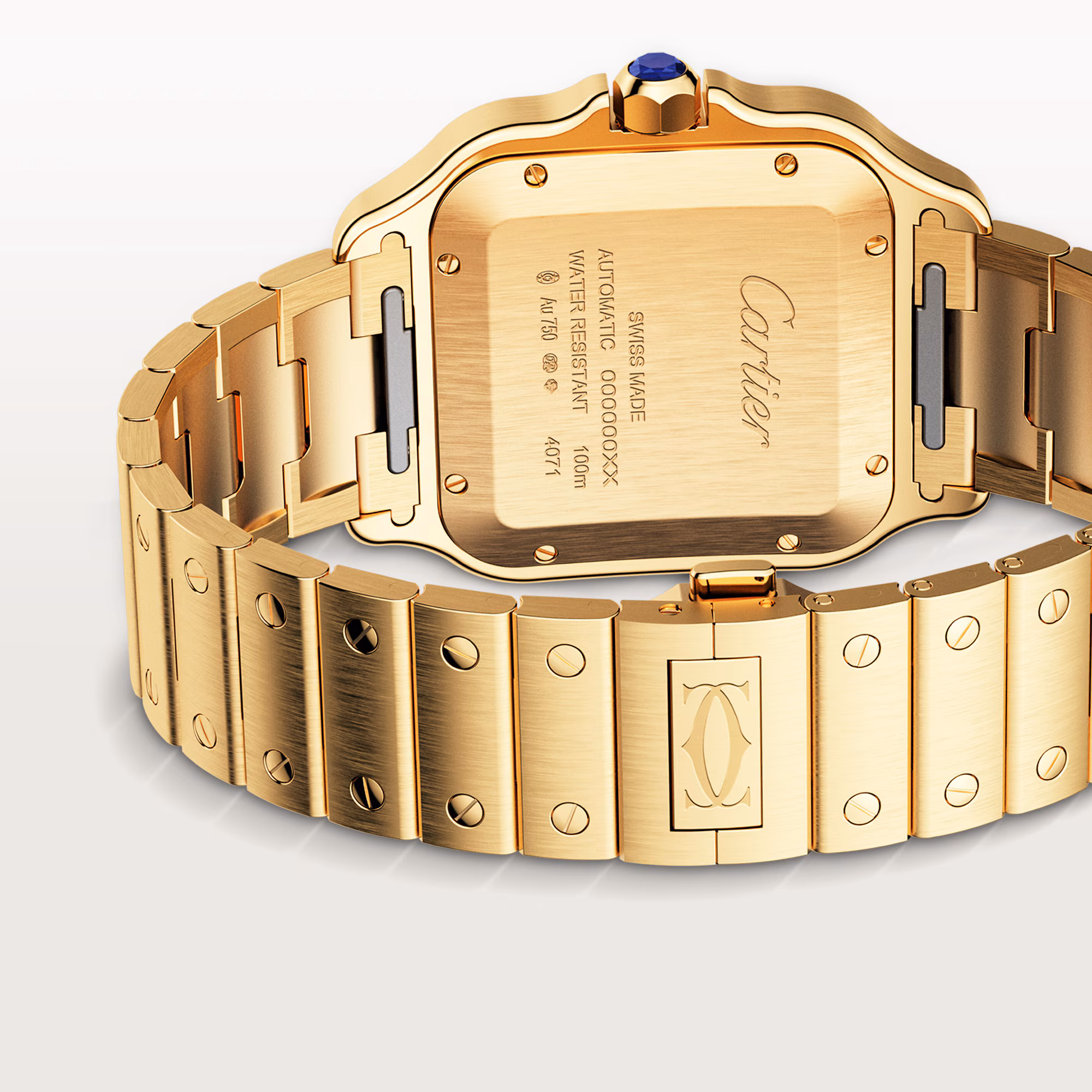 Resim SANTOS DE CARTIER - YELLOW GOLD AUTOMATIC LARGE